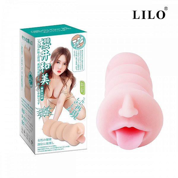 Masturbador em formato de boca com língua