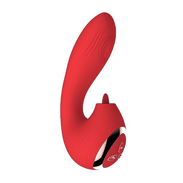 Vibrador de Ponto G e Clitóris com Estimulador - Low