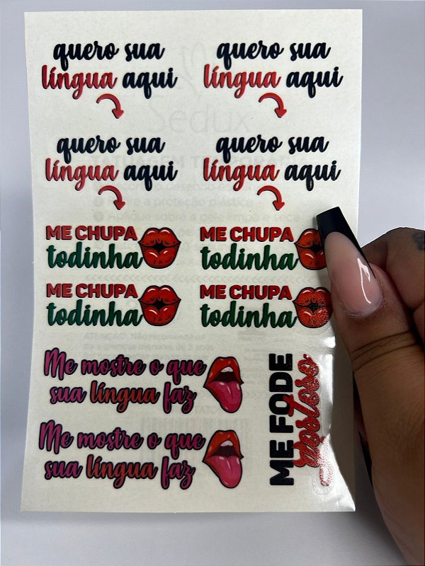 Tatuagem Sexy Temporária Chupaaa