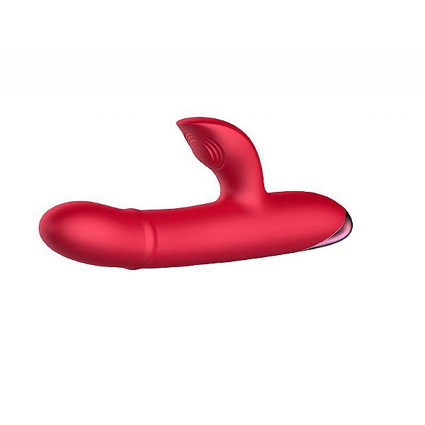 Vibrador de Ponto G e Clitóris com sobe e desce de anel