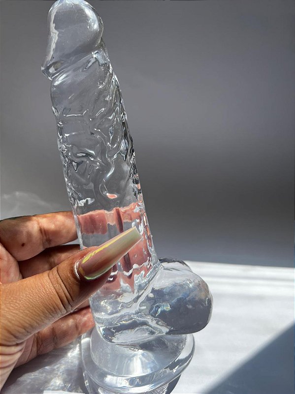 Prótese Realística transparente feito em Jelly 19cm