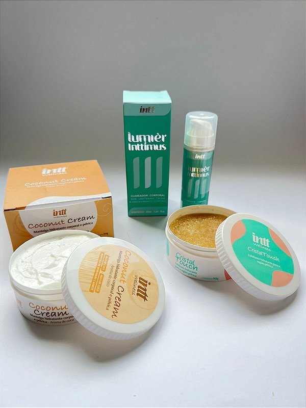 Kit Cuide-Se 05 -  Cristal Touch + Hidratante Coconut Cream + Clareador Lumier