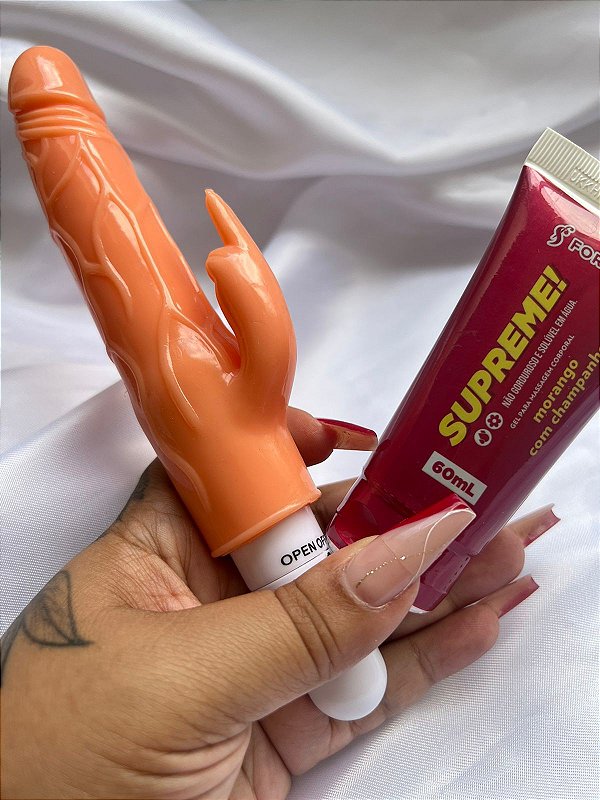 Kit Supreme 2.0 -  Bastão Dedinho com Capa Removível + Lub Supreme