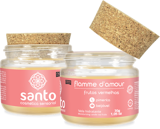 Vela flamme d'amour frutas vermelhas - Santo