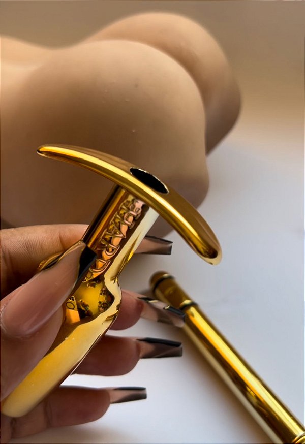 Plug Anal Splash Dourado HARD