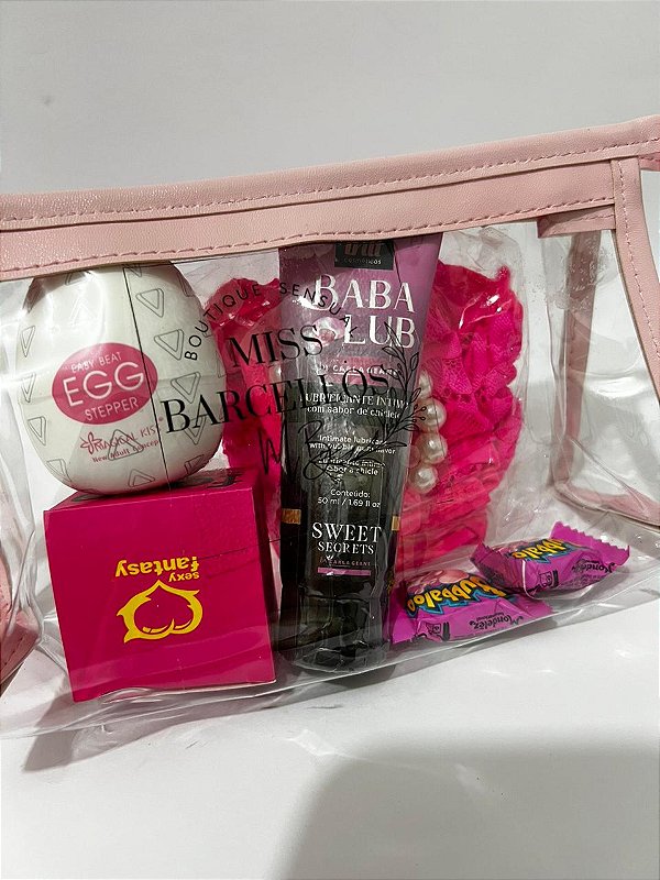 Kit Noite Inesquecível |Calcinha tailandesa + Babalub + EGG + Vela + Bubbaloo (babalu)  + Necessaire