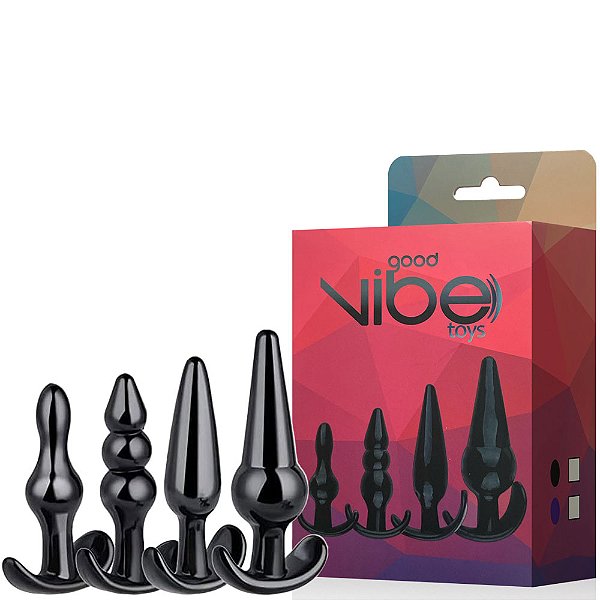 Kit com 4 Plugs Anais com Diferentes Diâmetros – GOOD VIBE TOYS