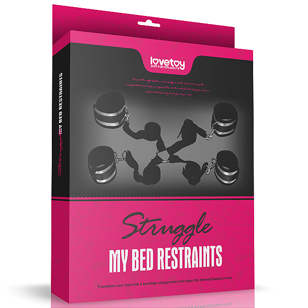 Kit Bondage de Amarras de cama - Struggle My Bed Restraints - Lovetoy