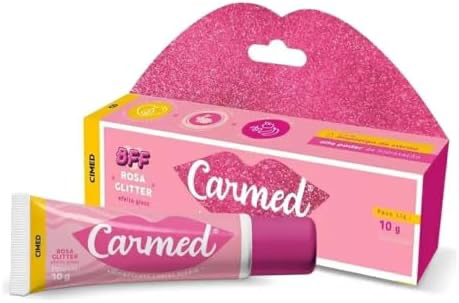 Hidratante Labial Carmed BFF Rosa Glitter Efeito Gloss 10g