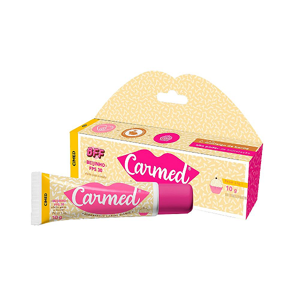 Hidratante labial carmed bff beijinho fps 30 efeito gloss incolor 10g