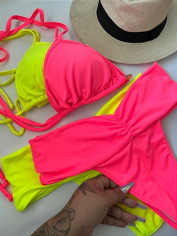 Conjunto Efeito Lipo + Cortininha Bojo Removível