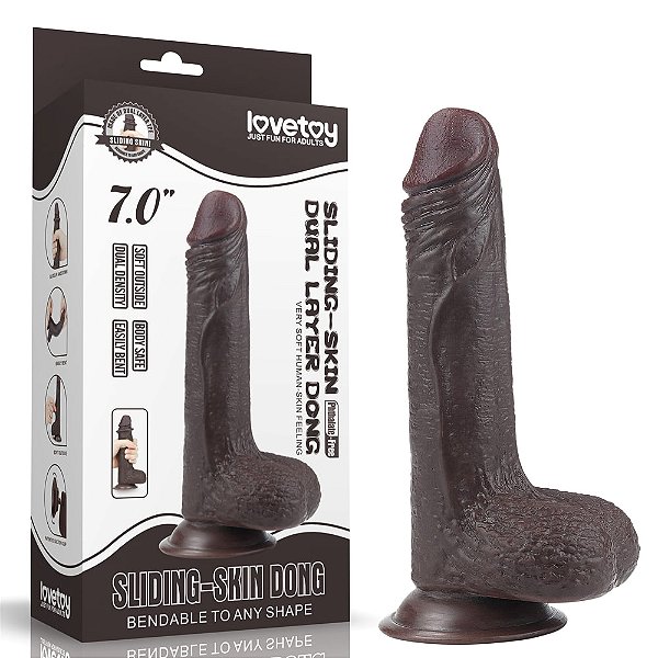 Fredinho Chocolate - Prótese realística com 13 cm penetráveis