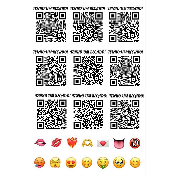 Tatuagem temporária QR Code