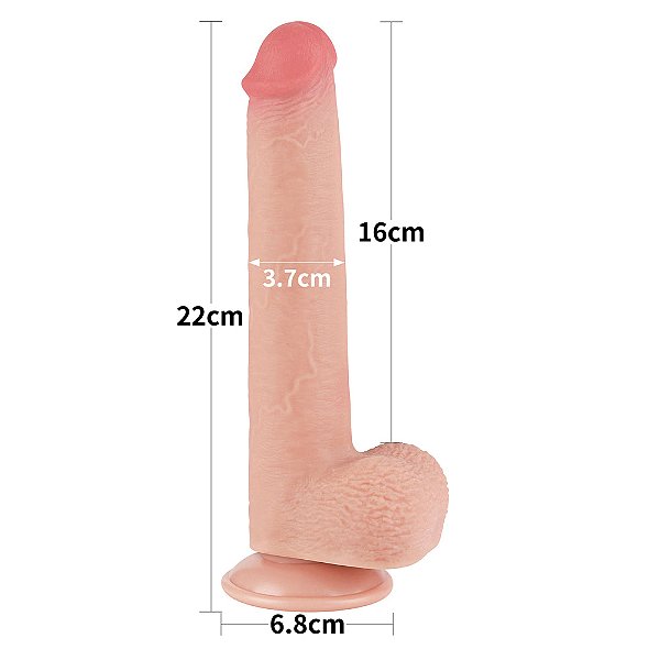 Jorginho Baunilha - Prótese Realística 9” 22Cm - Penetráveis:16 cm
