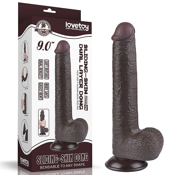 Jorginho Chocolate - Prótese Realística 22Cm - Penetráveis:16 cm