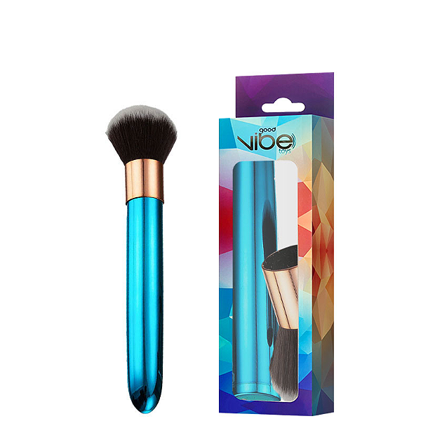 Vibrador Personal Recarregável Ponta Removível Pincel Blush