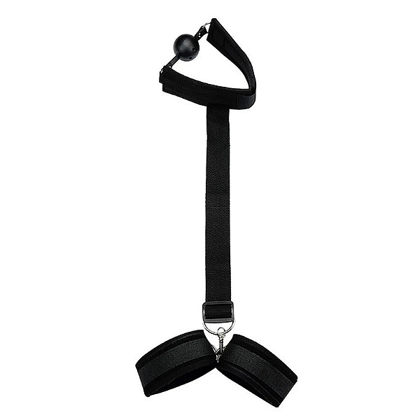 Kit Mordaça com Algemas Regulável