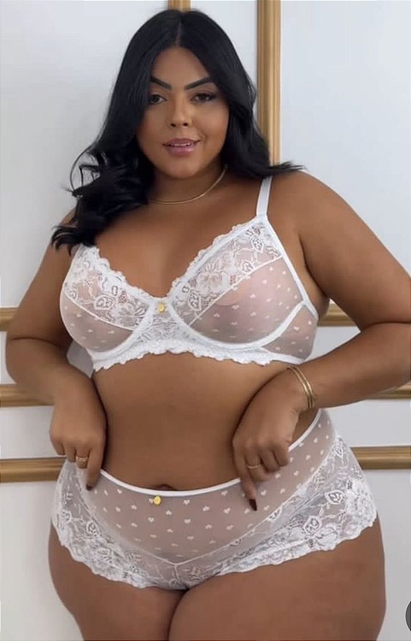Conjunto Lily Tule Coração
