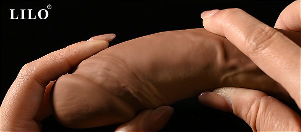 Pirocoptero - Prótese Realista Rotativa de Silicone 20,8x4 cm - LILO