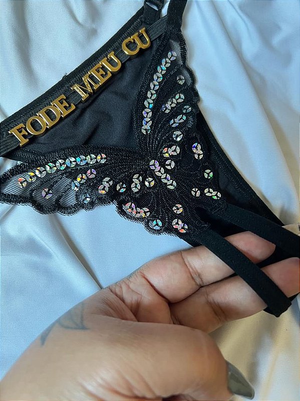 Calcinha Borboleta Secretária Personalizada