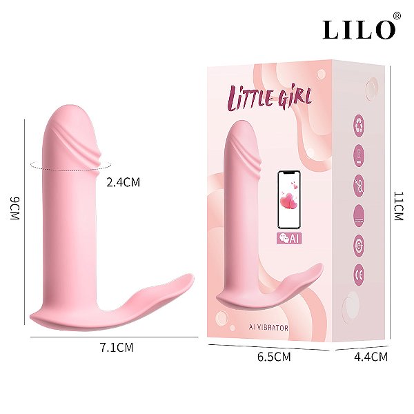 Little Girl - Possui 10 modos de Vibração controlado do APP