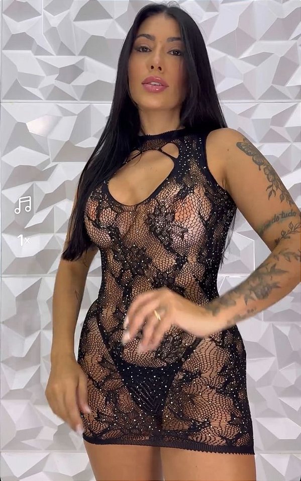 Vestido transparente Laís