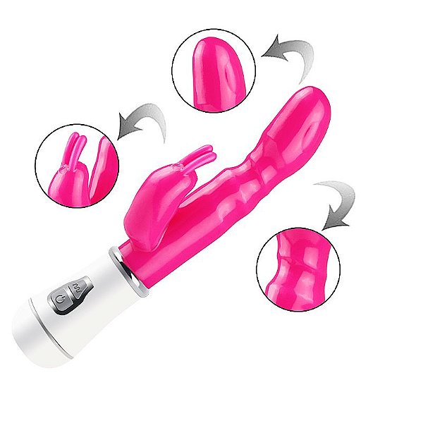 Vibrador de Jelly Dupla estimulação A Pilha