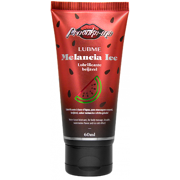 LUBME LUBRIFICANTE MELANCIA ICE BEIJÁVEL 60ML PROVOKE-ME