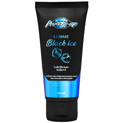 LUBME LUBRIFICANTE BLACK ICE COLD BEIJÁVEL 60ML PROVOKE-ME