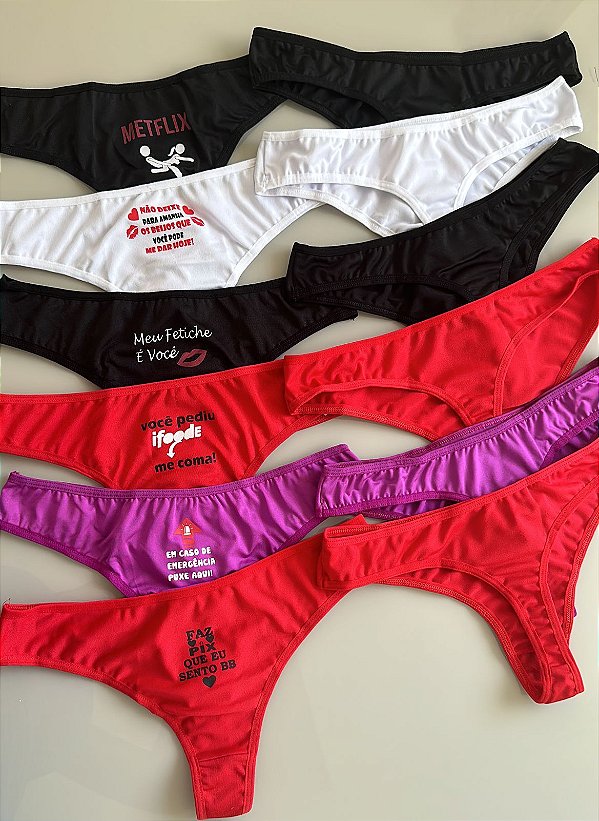 Calcinha Frases Picantes