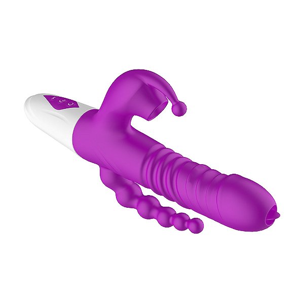 Vibrador Triplo Vai e Vem
