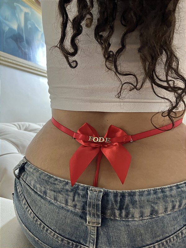 Calcinha Laço Fio Personalizada Plus