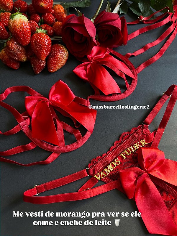 Conjunto Laço Tentação Renda