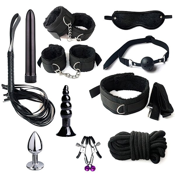 Kit de Bondage com 11 Produtos – BDSM, Fetiches e Jogos Eróticos