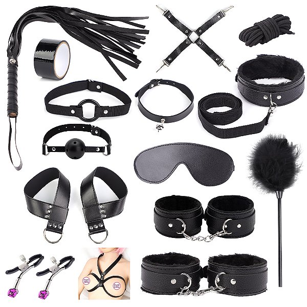 Kit Sado Bandage com 14 Itens – Exploração e Prazer Sem Limites