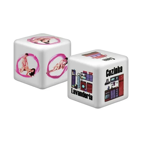 Dados eróticos Duplos Coloridos - Diversão ao Cubo
