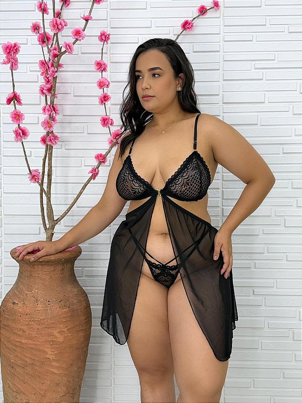 Camisola Sensual Plus Size - Liliane