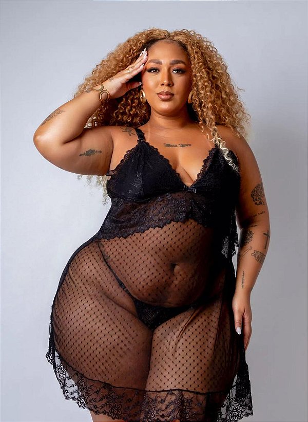 Camisola Sensual Plus Size - Adriana