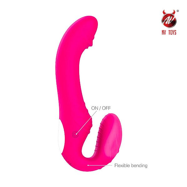 Vibrador Strapless Strap-on Roma com Controle via Aplicativo - NV TOYS