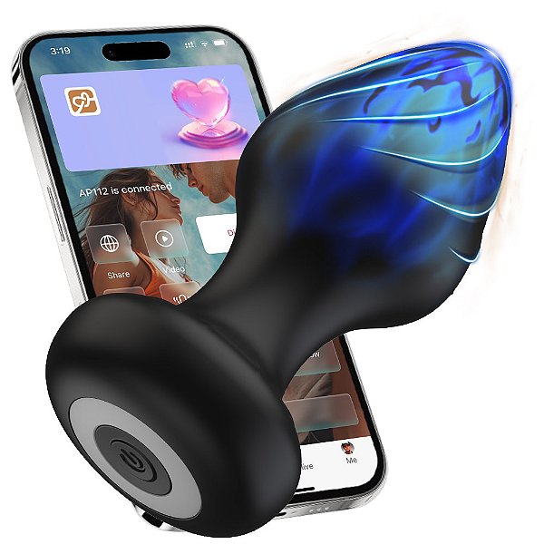 Plug Anal em Silicone com 9 Modos de Vibração e Controle por Aplicativo - YOUVIBE