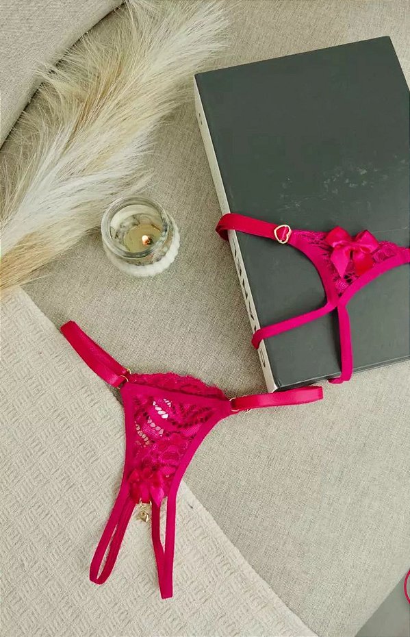 Calcinha Secretária regulável Elaine em renda