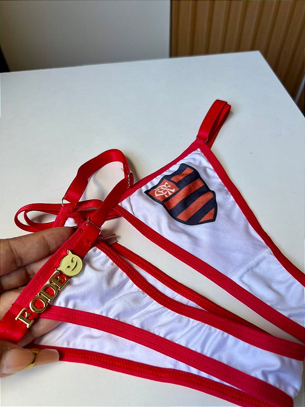 Calcinha de Times com frase personalizada - Slim