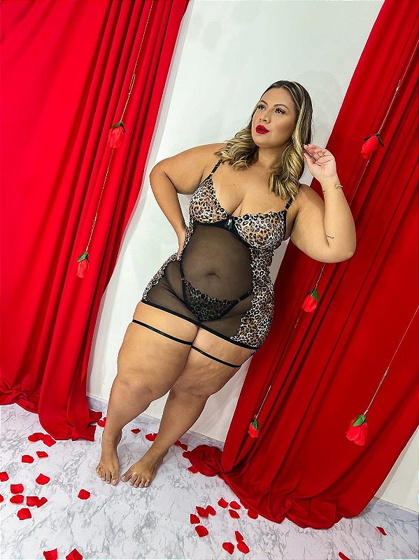 Camisola Luxo + calcinha PLUS