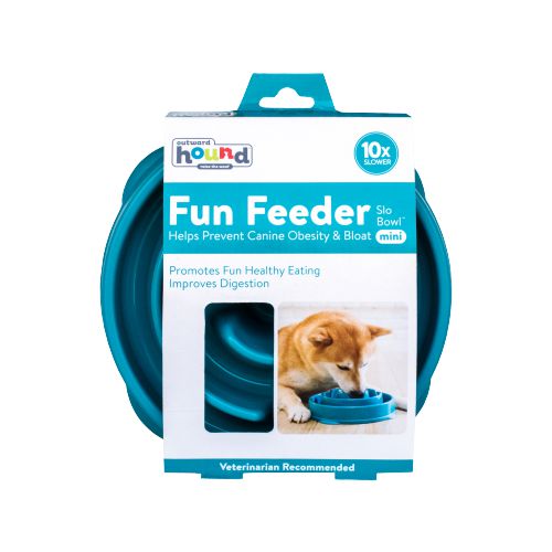 COMEDOURO LENTO OH FUN FEEDER AZUL - OUTWARD HOUND