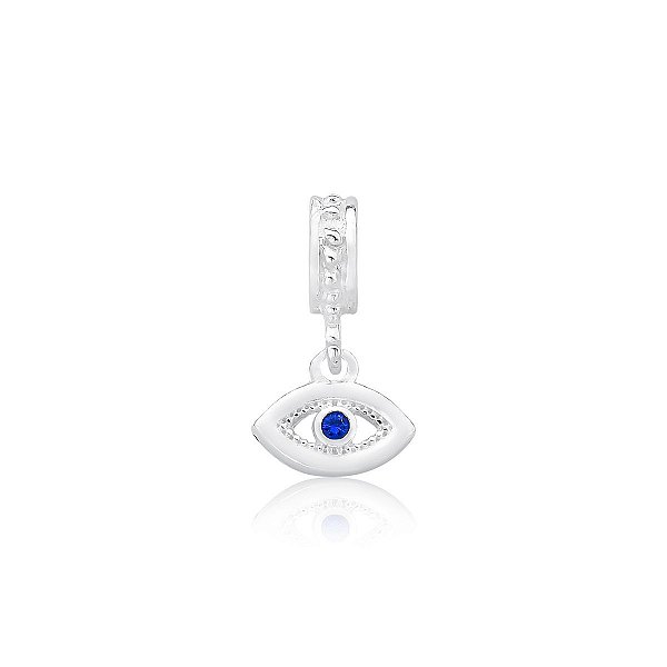 Berloque Olho Grego Pedra Azul