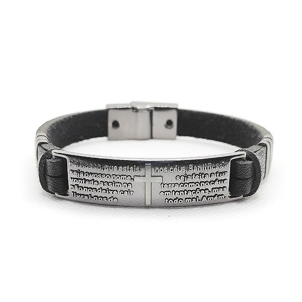 Pulseira de Couro Classic - Pater Nostet Gray