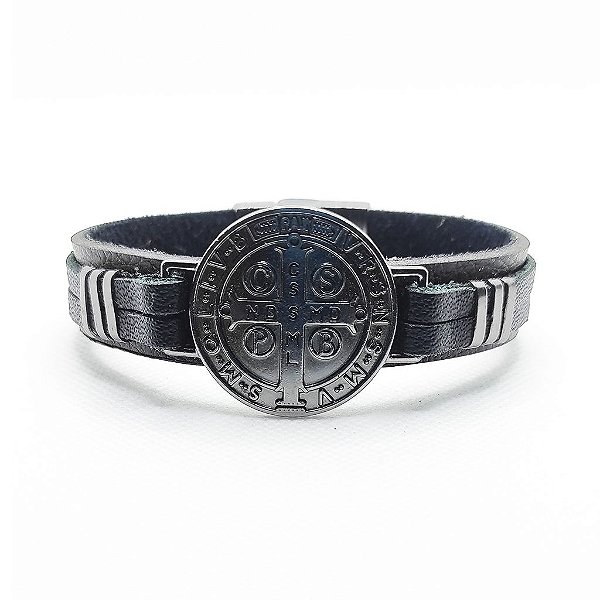 Pulseira de Couro Classic - São Bento Gray