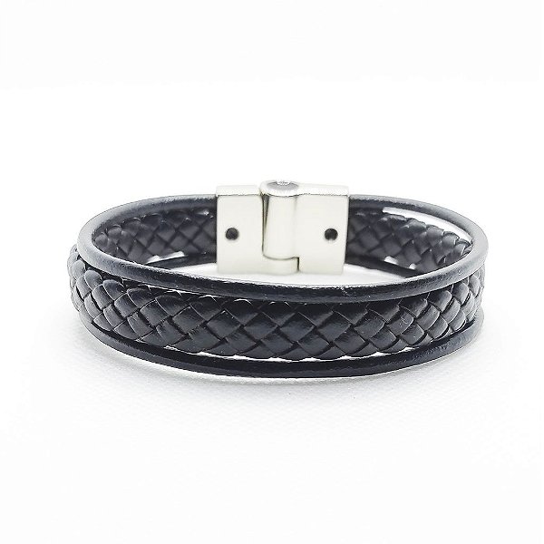 Pulseira de Couro Classic - Mont Black