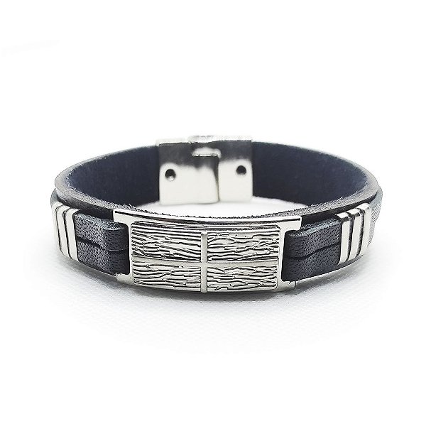 Pulseira de Couro Classic - Ragnarok Silver