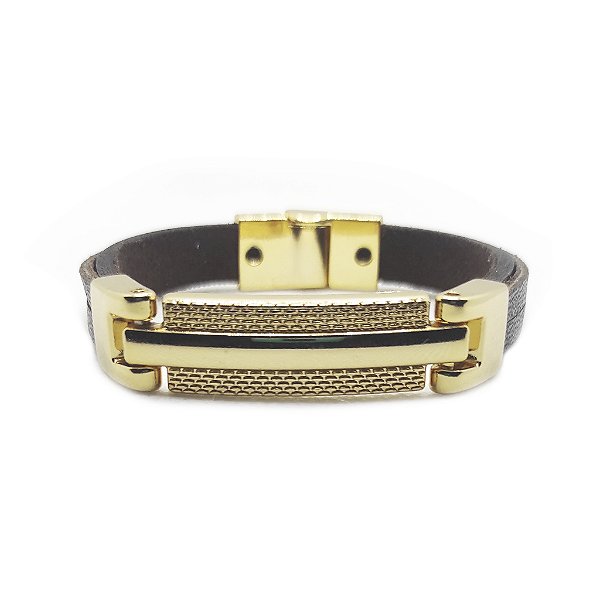 Pulseira de Couro Classic - Social Gold